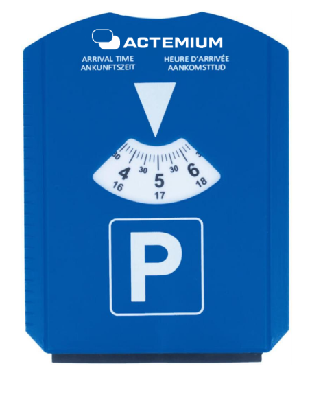 Disque parking grattoir