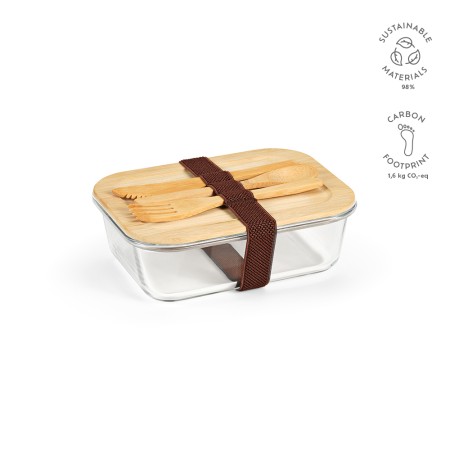 Lunch Box verre et bambou 1090ml