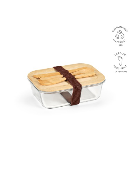 Lunch Box verre et bambou 1090ml