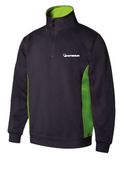 Sweat bicolore manches longues unisex