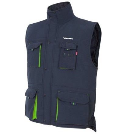 Gilet matelassé bicolore multipoches