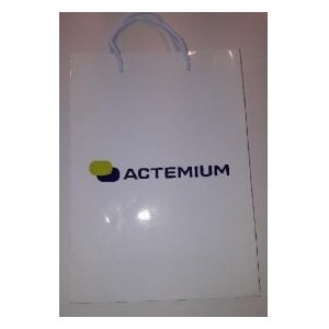 Sac papier lisse 170g/m2 à poignées coton