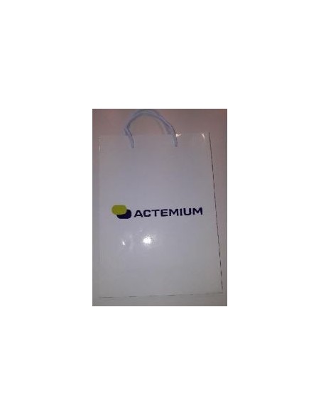 Sac papier lisse 170g/m2 à poignées coton