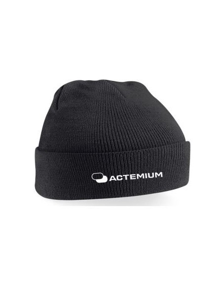 Bonnet maille doublée avec large revers