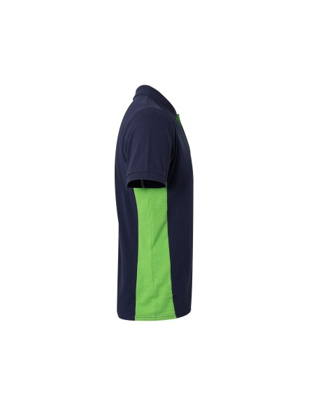 Polo bicolore manches courtes unisex