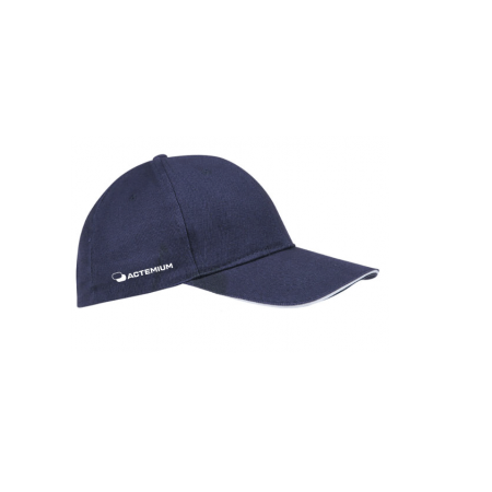 Casquette 6 pans marine