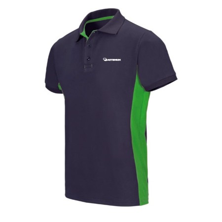 Polo manches courtes navy lime