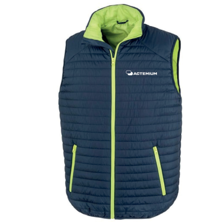 Bodywarmer navy lime