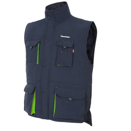 Gilet matelassé navy lime