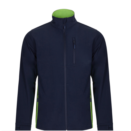 Veste softshell navy lime