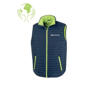 Bodywarmer doudoune navy lime