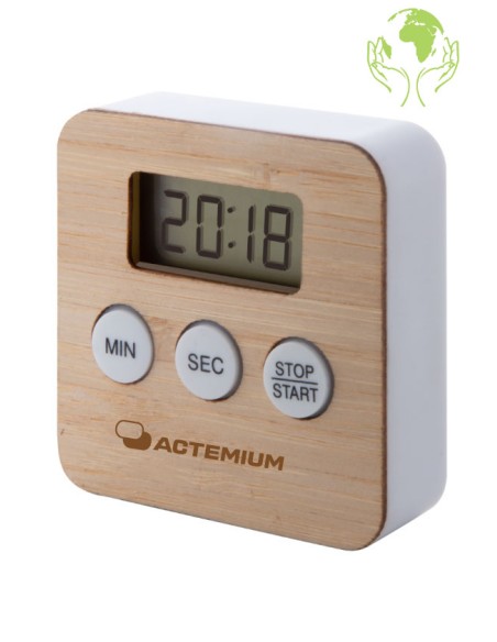 Minuteur Bambou avec aimants