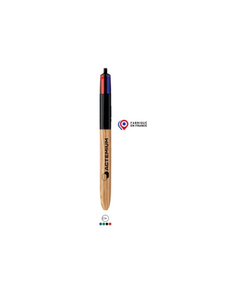 BIC Stylo 4 couleurs Woodstyle