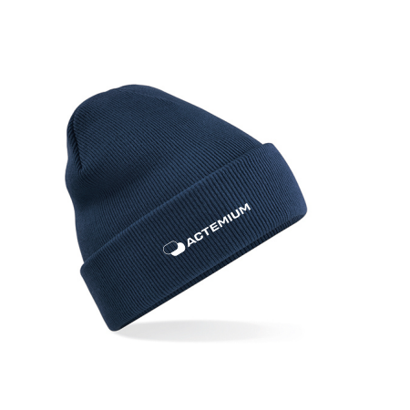 Bonnet maille doublée avec large revers