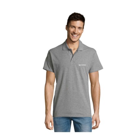 Polo manches courtes col couleurs