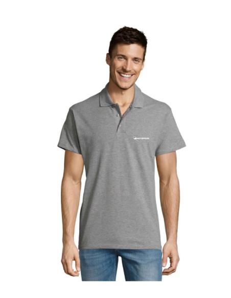 Polo manches courtes col couleurs